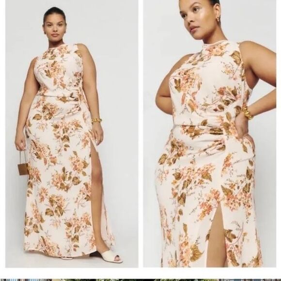 Reformation Senna sleeveless maxi dress in the "Bella" floral pattern size 18 - Picture 1 of 7